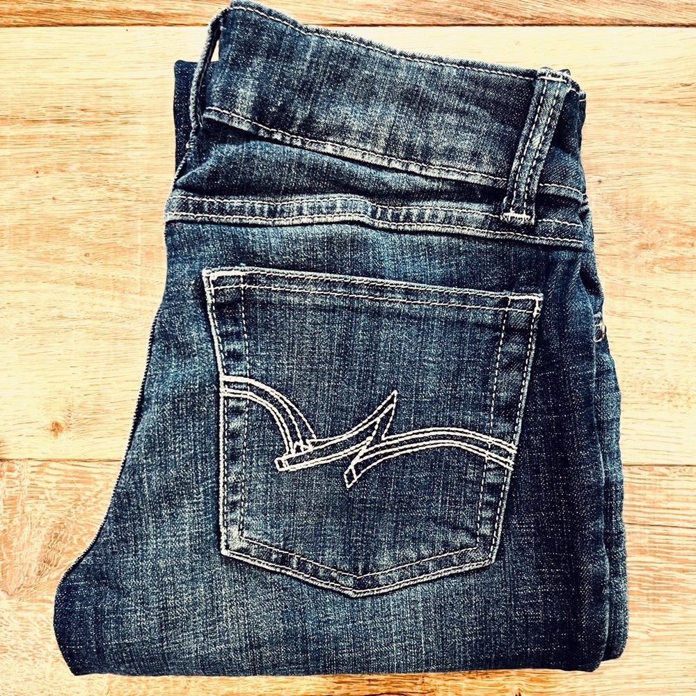 Wrangler Women's Western Mid Rise Stretch Boot Cut Jean NAVY Size 3-34